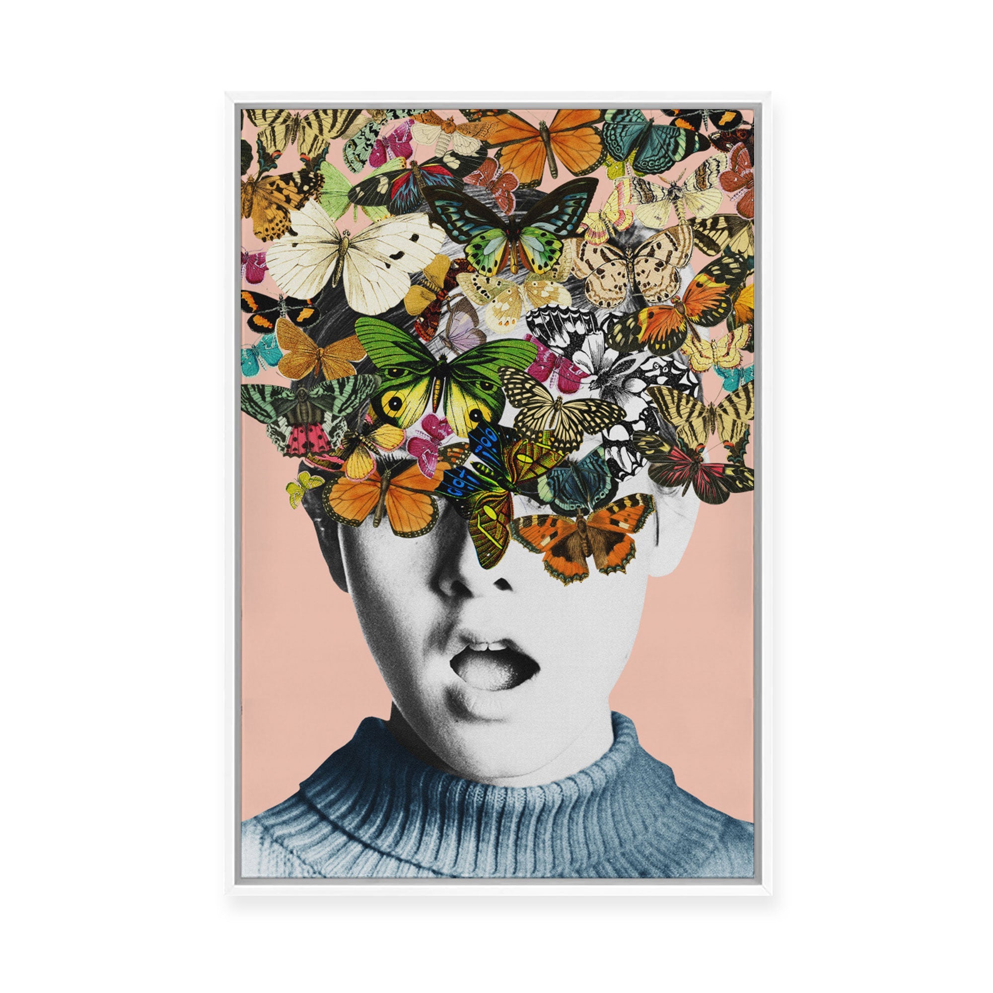 Twiggy Surprise | Framed Canvas