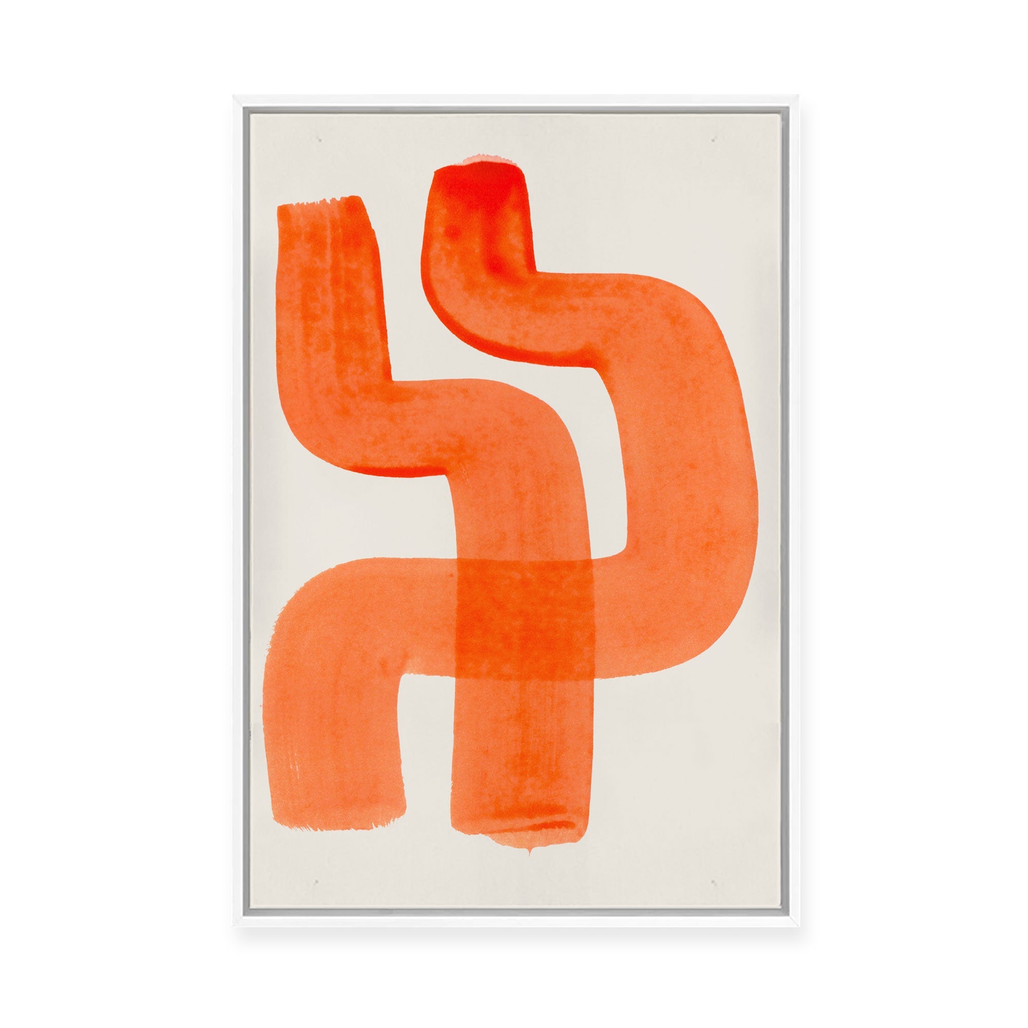 Vermilion III | Framed Canvas