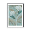 White Linear Floral II
