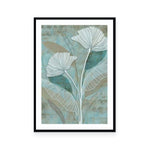 White Linear Floral II