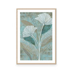 White Linear Floral II