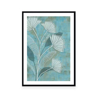 White Linear Floral I