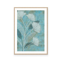 White Linear Floral I