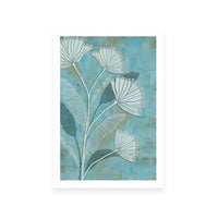 White Linear Floral I