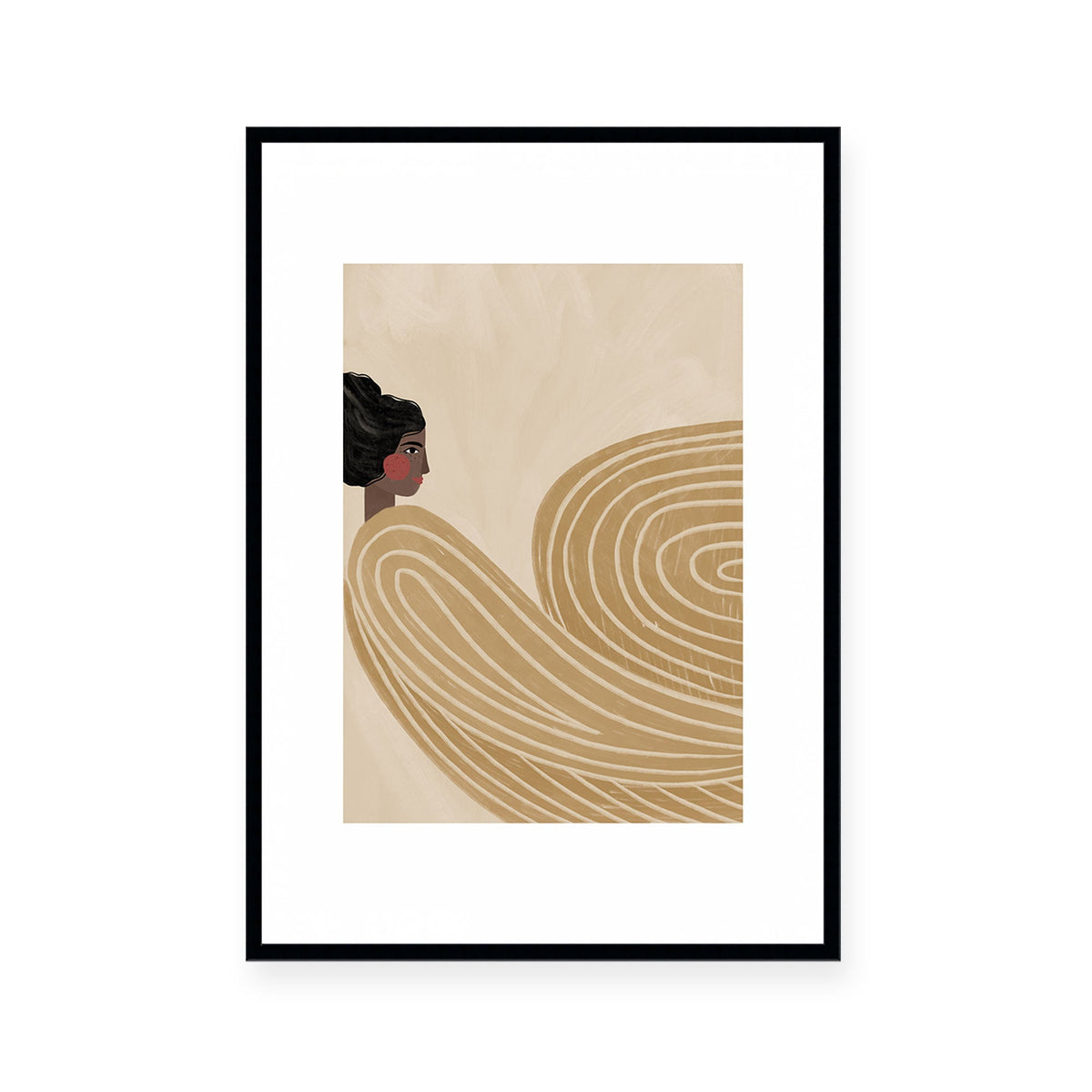 Woman with Yellow Stripes